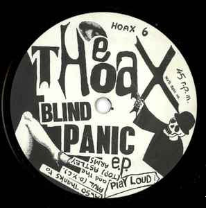 Image of Front Cover of 2724268E: 7" - THE HOAX, Blind Panic E.P. (Hologramme Music ; Hoax 6, UK 1981, No Picture Sleeve) Strong VG  /VG