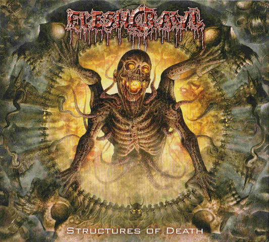 Image of Front Cover of 2754061S: CD - FLESHCRAWL, Structures Of Death (Metal Blade Records; 3984-14640-0, Germany 2007, Booklet)   VG+/VG+