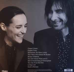 Image of Back Cover of 2744115S: 12" - BOBBY GILLESPIE AND JEHNNY BETH, Utopian Ashes (Silvertone; 194398761916, Europe 2021, Inner, Clear Vinyl)   VG+/VG+