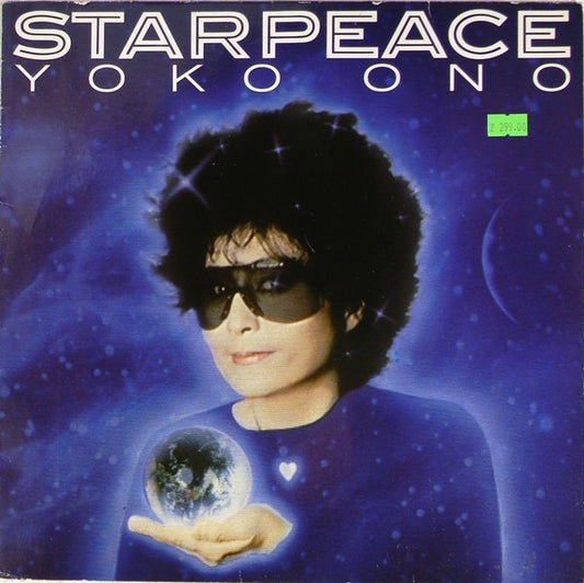 Image of Front Cover of 2714242C: LP - YOKO ONO, Starpeace (Polydor; 827 530-1, Germany 1985, Inner) Light hairline marks, Sleeve has some edge wear and marks   VG/VG