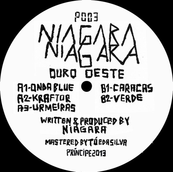 Image of Label Cover of 2714274C: 12" - NIAGARA, Ouro Oeste (Pr ncipe; P003, Portugal 2013, Hand painted sleeve. ) Light marks only.   VG+/VG