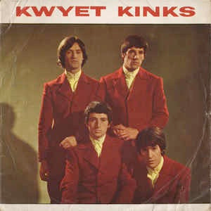 Image of Front Cover of 2824200E: 7" EP - THE KINKS, Kwyet Kinks (Pye; NEP 24221, UK 1965, Laminated Flipback Sleeve, Mono) Writing On Rear Sleeve  VG/VG