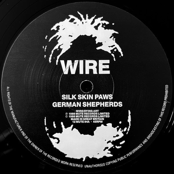 Image of Label Cover of 2714318C: 12" - WIRE, Silk Skin Paws (Mute; 12 MUTE 84, UK 1988) Light Marks only, Sleeve has a corner bump  VG/VG