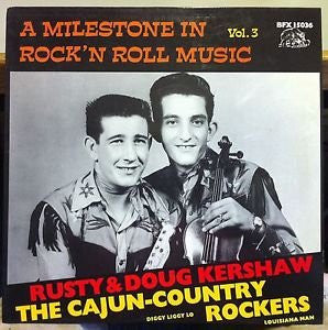 Image of Front Cover of 2744189S: LP - RUSTY & DOUG KERSHAW, The Cajun-Country Rockers (Bear Family Records; BFX 15036, Germany Reissue) Edge and Ring Wear  VG/VG+