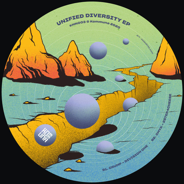 Image of Back Cover of 2724313E: 12" EP - VARIOUS, Unified Diversity EP (Kommuna; KMN003, Spain 2020, Plain Sleeve) Superficial marks  /VG