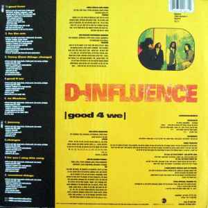 Image of Back Cover of 2814050C: 12" - D-INFLUENCE, Good 4 We (EastWest Records America; 7567-92187-1, UK & Europe 1992, Picture sleeve) Light marks only. Promo sticker on back of sleeve. Light wear to sleeve.  VG+/VG