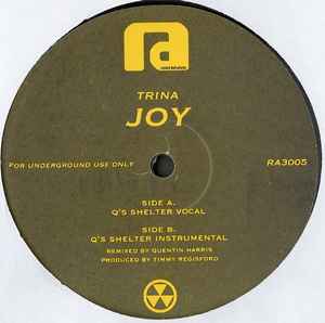 Image of Front Cover of 2814051C: 12" - TRINA, Joy (Q's Shelter Remix) (Restricted Access; RA3005, US 2005, Plain sleeve) Light marks only  /VG