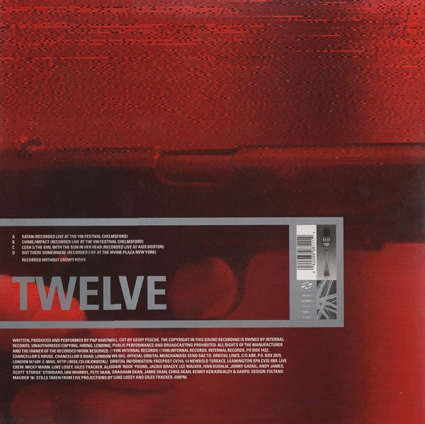 Image of Back Cover of 2x12" EP - VG/G+ - ORBITAL, Satan Live (Internal; LIARX 37, Europe 1996, Picture Sleeve, 2 Inners), Heavily hairlined across both discs. Ring and edgewear to sleeve.,  - 2016508C