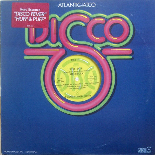 Image of Front Cover of 2824053E: 12" - RARE ESSENCE, Disco Fever / Huff & Puff (Atlantic ; DSKO 157, US 1979, Promo, Stickered Company Sleeve)   VG/VG