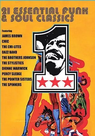 Image of Front Cover of 2834030E: DVD - JAMES BROWN, CHIC, THE STYLISTICS, THE POINTER SISTERS, 21 Essential Funk & Soul Classics (Goldenane Records; , UK ) opened in Shop  EX/EX