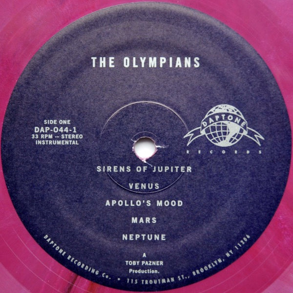 Image of Label Cover of 2844126S: LP - THE OLYMPIANS, The Olympians (Daptone Records; DAP-044, US 2016, Limited Edition Purple Vinyl) Clean Copy, Hype stickers have been stuck onto plain inner  EX/EX