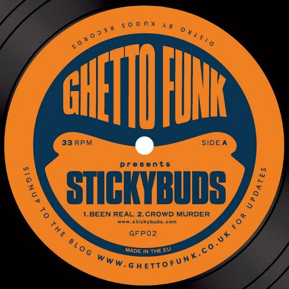 Image of Front Cover of 2844038S: 12" - STICKYBUDS, Ghetto Funk Presents Stickybuds (Ghetto Funk; GFP02, UK 2011) one hairline and faintest scuff - v. minor  /VG+