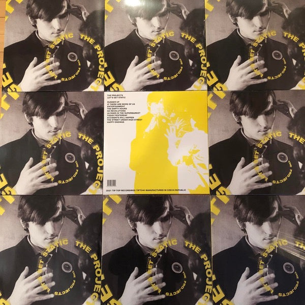 Image of Back Cover of 2834052E: LP - THE PROJECTS, Let's Get Static (Tip Top Recordings; TIPT046, UK, Europe & US 2022, Yellow Vinyl)   NEW/NEW