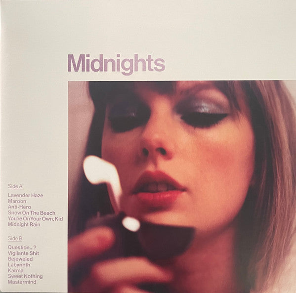 Image of Front Cover of LP - EX/EX - TAYLOR SWIFT, Midnights (Republic Records; 2445790081, US 2022, Gatefold, Booklet & Inner, Lavender Marbled Vinyl), Stickered Sleeve,  - 2426150E