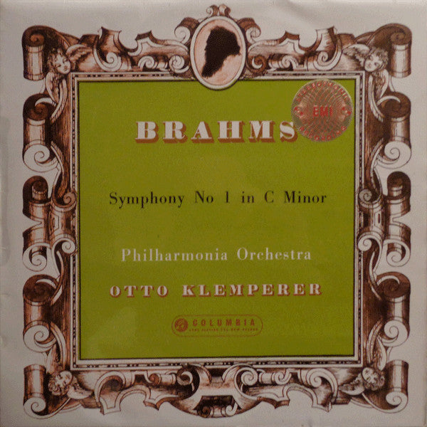 Image of Front Cover of 2824273E: LP - BRAHMS, PHILHARMONIA ORCHESTRA, OTTO KLEMPERER, Symphony No. 1 In C Minor (Columbia ; SAX 2262, UK 1958, Laminated Flipback Sleeve, Company Inner, Gold Stereo Sticker On Sleeve, Stereo, First Pressing - Straight Rather Than Scalloped Flipbacks) Strong VG+  VG+/VG+