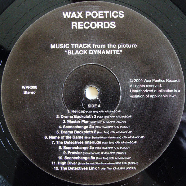 Image of Label Cover of 2844198S: LP - VARIOUS, Black Dynamite (Music Track From The Motion Picture) (Wax Poetics Records; WPR008, US 2009, Limited Edition, Numbered, Stereo, 180 Gram) No.145/2000, Light Ring Wear  VG+/VG+