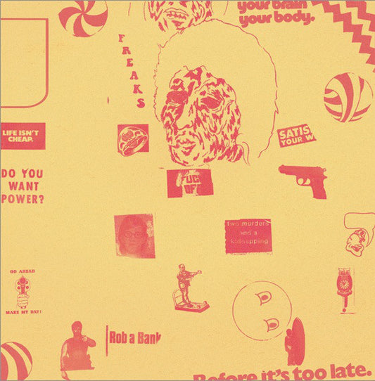 Image of Front Cover of 3725230E: LP - THEE OH SEES / TOTAL CONTROL, Thee Oh Sees / Total Control (Castle Face; CF-010, US 2012 Reissue, Inner, Split LP) Still In Shrinkwrap With Hype Sticker  VG+/VG+