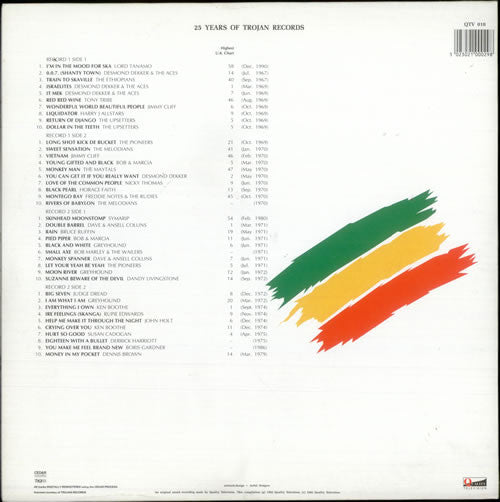 Image of Back Cover of 2824349E: LP - VARIOUS, Celebration - The Best Of Reggae (Quality Television; QTV 010, UK 1992)   VG+/VG