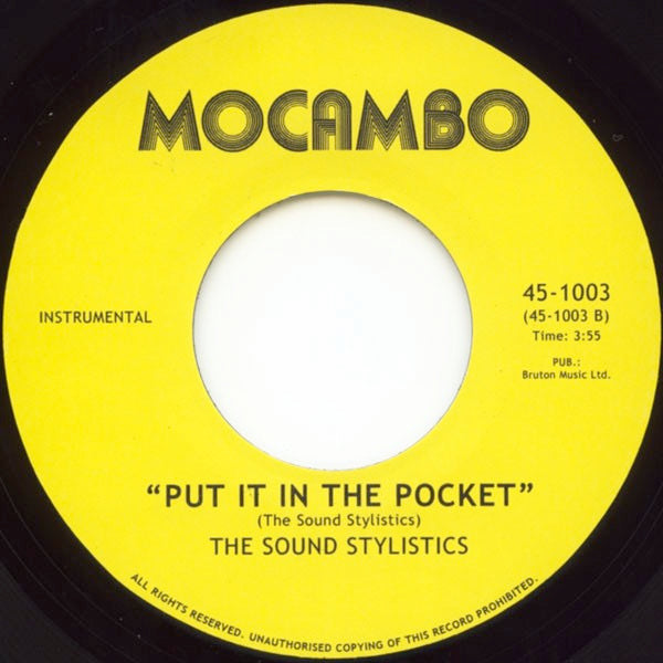 Image of Back Cover of 2814237C: 7" - THE SOUND STYLISTICS, Party People / Put It In The Pocket (Mocambo; 45-1003, Germany 2006)   /VG