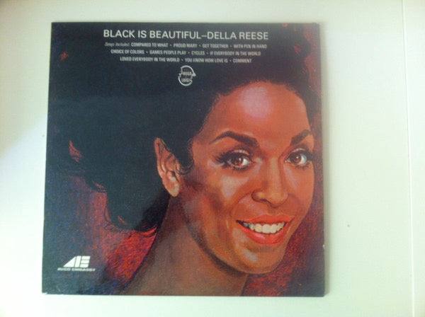 Image of Front Cover of 2814274C: LP - DELLA REESE, Black Is Beautiful (Avco Embassy; 6466 004, UK 1970)   VG+/VG