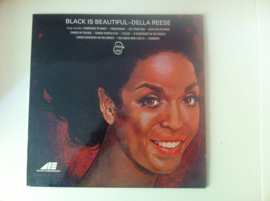 Image of Front Cover of 2814274C: LP - DELLA REESE, Black Is Beautiful (Avco Embassy; 6466 004, UK 1970)   VG+/VG