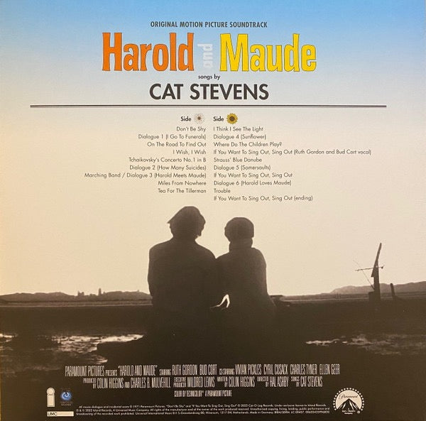 Image of Back Cover of 2914106C: LP - CAT STEVENS, Harold And Maude: Original Motion Picture Soundtrack (Island Records; 00602435996820, Europe 2022 Reissue, Embossed Sleeve, Booklet)   VG+/VG+