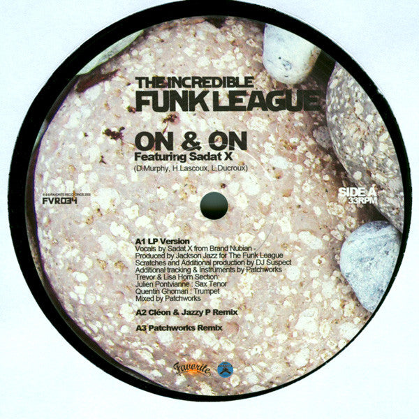 Image of Label Cover of 2944093S: 12" - THE INCREDIBLE FUNK LEAGUE, On & On (Favorite Recordings; FVR034, France 2009, Picture Sleeve) Still In Shrinkwrap  VG+/VG+