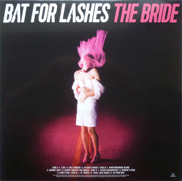 Image of Back Cover of 2924225E: 2xLP - BAT FOR LASHES , The Bride (Parlophone ; 0190295983901, UK 2016, Gatefold, 2 Inners, 180 Gram Vinyl, Signed On Front Sleeve) Scrape On Rear Sleeve  VG+/EX