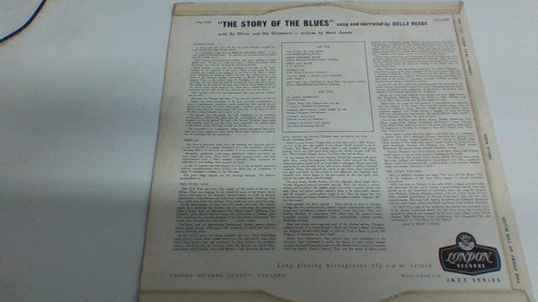 Image of Back Cover of 2924263E: LP - DELLA REESE, The Story Of The Blues (London Records; LTZ-J 15163, UK 1959, Picture Sleeve, Company Inner, Mono)   VG/VG+