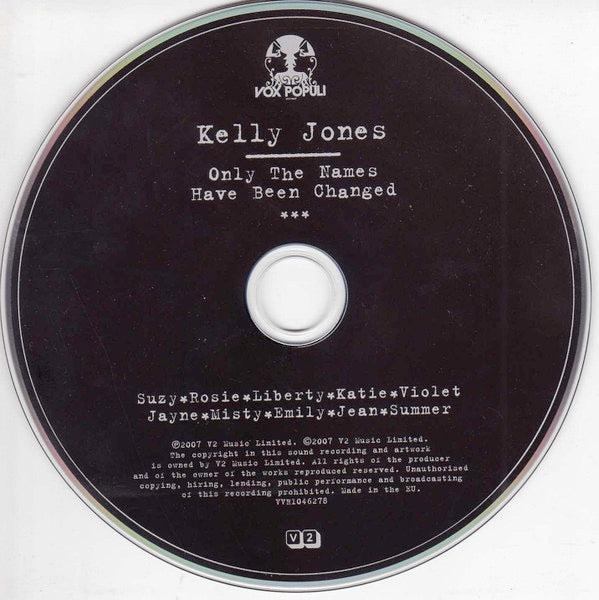 Image of Label Cover of 2914100C: 2xCD - KELLY JONES, Only The Names Have Been Changed (V2; VVR1046278, Europe 2007, Book Sleeve)   VG+/VG+