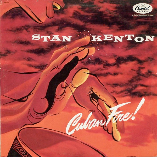 Image of Front Cover of 2914318C: LP - STAN KENTON, Cuban Fire! (Capitol Records; SM-11794, US Reissue, Mono) Sleeve has bumped corners. Light staining and scuffs  VG/VG+