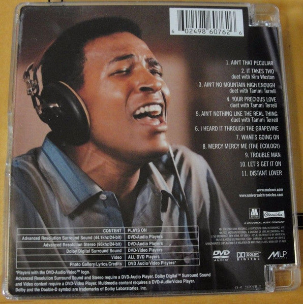 Image of Back Cover of 4534087E: DVD Audio - MARVIN GAYE, The Marvin Gaye Collection (Motown; B0001109-19, US 2003, Super Jewel case)   EX/EX