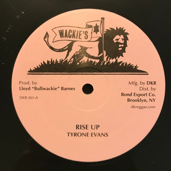 Image of Label Cover of 2944318S: 12" - TYRONE  EVANS, Rise Up (Wackie's; DKR-261, US 2023, Company Sleeve) Nice clean copy that appears seldom played.  VG+/VG+