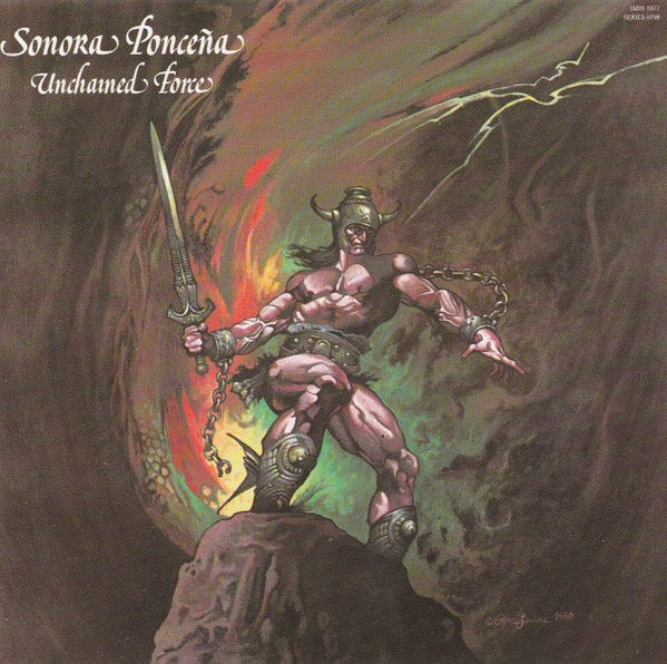 Image of Front Cover of 2914390C: CD - SONORA PONCE A*, Unchained Force (Inca Records; JMIS 1077, US 1991 Reissue, Jewel Case)   VG+/VG+