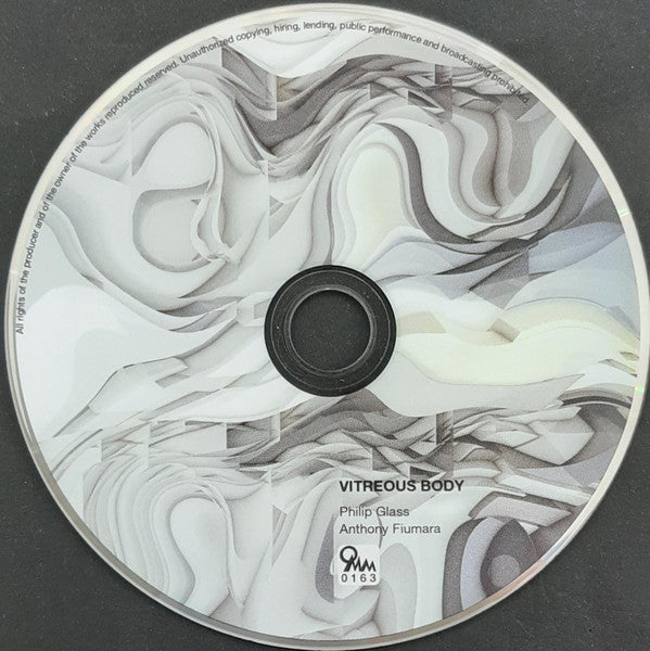 Image of Label Cover of 2934084E: CD - SLAGWERK DEN HAAG, ANTHONY FIUMARA, PHILIP GLASS, Vitreous Body (Orange Mountain Music; OMM 0163, US 2022, Digipak, Inner) inner is slightly creased on outer edge due to storage  VG+/EX