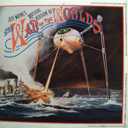 Image of Front Cover of 2xLP - VG/VG+ - JEFF WAYNE, Jeff Wayne's Musical Version Of The War Of The Worlds (CBS Orange/Yellow No Track Durations, No Label Code; 96000, UK 1978, Gatefold, Booklet), ,  - 3916144C