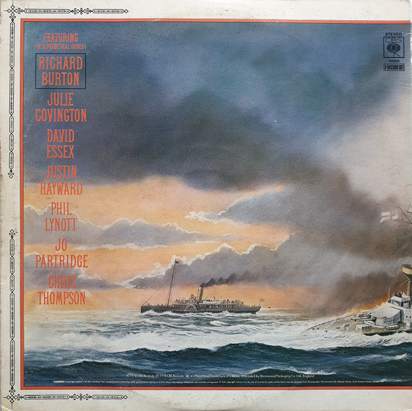 Image of Back Cover of 2xLP - VG/VG+ - JEFF WAYNE, Jeff Wayne's Musical Version Of The War Of The Worlds (CBS Orange/Yellow No Track Durations, No Label Code; 96000, UK 1978, Gatefold, Booklet), ,  - 3916144C