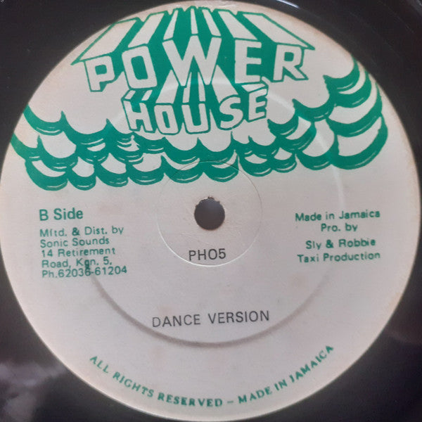 Image of Back Cover of 12" - /G+ - CARLTON LIVINGSTON, Chalice In Hand (Power House ; PH05, Jamaica 1982, Generic), Light surface marks only, B side plays with background noise.,  - 3146110S