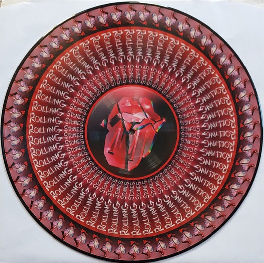 Image of Front Cover of 4345245S: LP - THE ROLLING STONES, Hackney Diamonds (Rolling Stones Records; 5824805, UK 2023, Stickered Plastic Sleeve, Zoetrope Picture Disc. Ltd to 10000.)   VG+/VG+