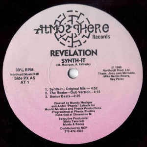 Image of Front Cover of 12" - /G+ - REVELATION, Synth-It / First Power (Atmosphere Records; AT 1, US 1990, Plain Sleeve), scuffs and marks - nothing major, Wicked Tommy Musto and Frankie Bones prod. proper early darkside NYC techno! - 2746051S