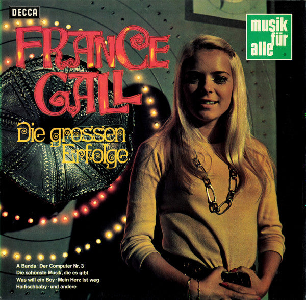 Image of Front Cover of 3024048E: LP - FRANCE GALL, Die Grossen Erfolge (Decca; ND 264, Germany 1969)   VG/VG+