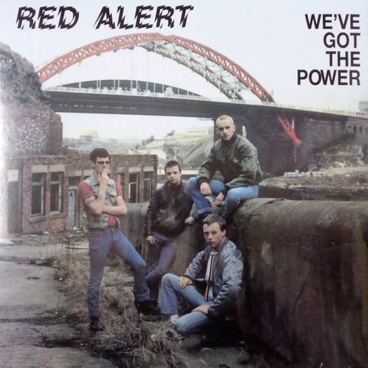 Image of Front Cover of 3014120C: LP - RED ALERT, We've Got The Power (Radiation Reissues; RRS01, Italy 2023 Reissue, Hype Stickered Plastic Outer, Insert, Yellow Vinyl)   VG+/VG+