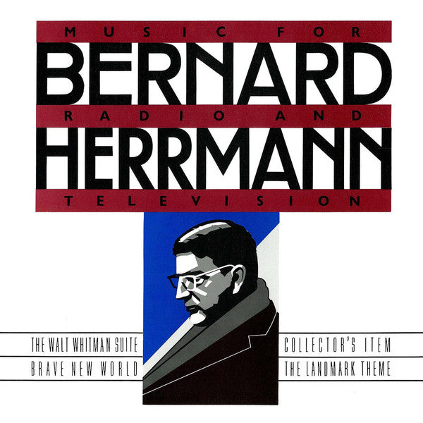 Image of Front Cover of 2924190E: LP - BERNARD HERRMANN, Music For Radio And Television (Cerberus Records; CST-0210, US 1986, Textured Sleeve)   VG+/VG+