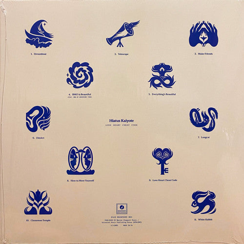 Image of Back Cover of LP - NEW/NEW - HIATUS KAIYOTE, Love Heart Cheat Code (Brainfeeder Records; BF144, UK 2024, Inner, Blue Vinyl, Download), ,  - 2356017S