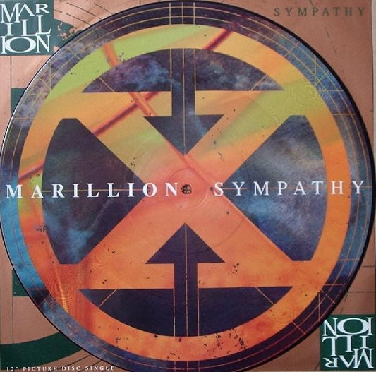 Image of Front Cover of 3014175C: 12" - MARILLION, Sympathy (EMI; 12MARILPD 16, UK 1992, Clear Plastic Sleeve, Insert, Picture Disc)   VG+/VG