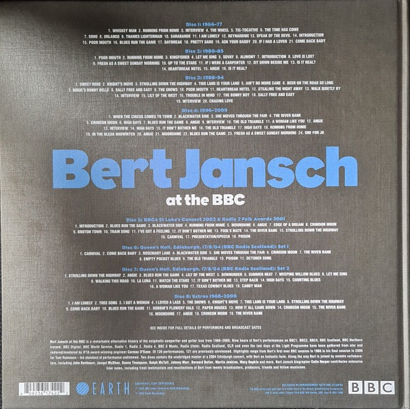 Image of Back Cover of 8xCD - M/M - BERT JANSCH, At The BBC (Earth ; EARTHCD042, Worldwide 2022, Book Sleeve), SEALED In Stickered Shrinkwrap,  - 3215268C