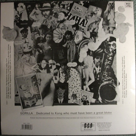 Image of Back Cover of 3014163C: LP - BONZO DOG BAND, Gorilla (BGO Records; BGO LP82, UK 1990 Reissue)   VG/VG+