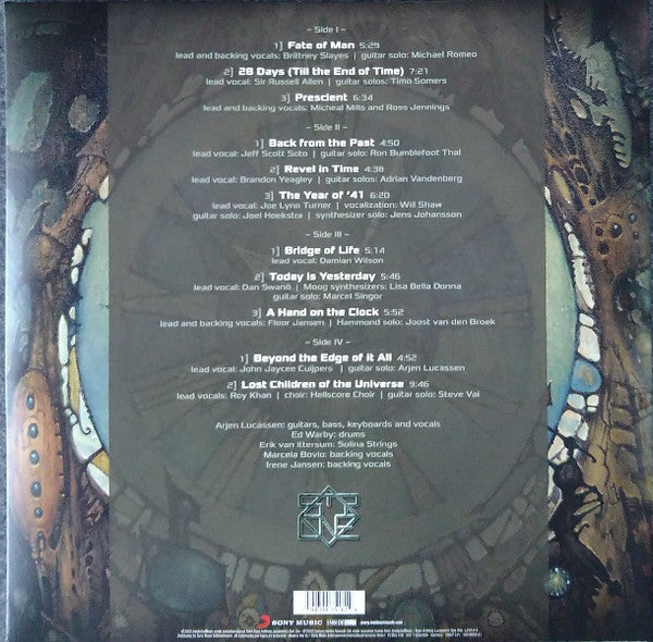 Image of Back Cover of 3044199S: 2xLP - ARJEN ANTHONY LUCASSEN'S STAR ONE, Revel In Time (Inside Out Music; IOMLP 611, Europe 2022, Gatefold, Booklet, With CD) CD + booklet included, CD looks unplayed. Shrink on sleeve.  EX/EX