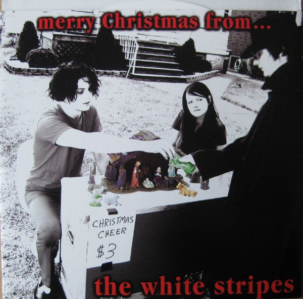 Image of Front Cover of 3024175E: 7" - THE WHITE STRIPES, Merry Christmas From... (V2; 63881-27769-7, US 2002, Picture Sleeve, White Vinyl) Slight Damage To Sleeve Opening  VG+/EX