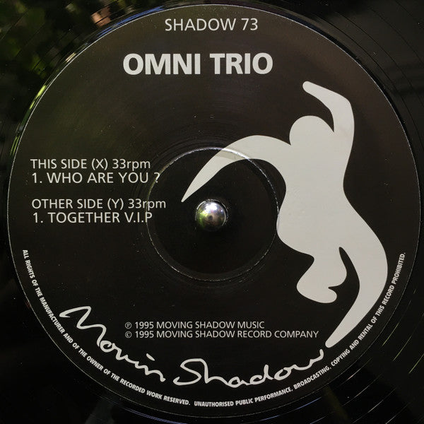 Image of Label Cover of 12" - G/G+ - OMNI TRIO, Volume 7 - Beyond The Fundamental (Moving Shadow; SHADOW 73, UK 1995, Picture Sleeve), Extensively scuffed and scratched, red marker on label. Sleeve held together with tape.,  - 3816206C